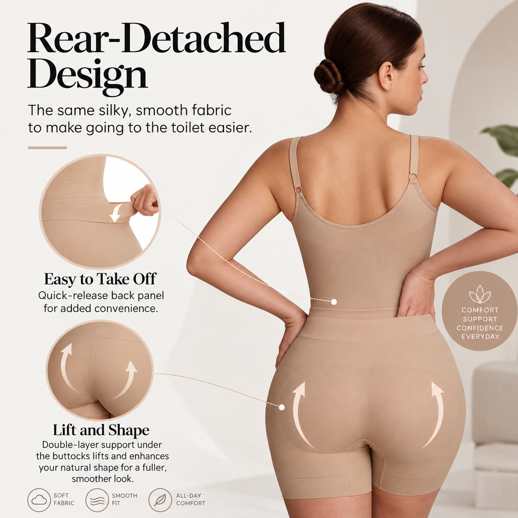 SnatchEase™ Colombian Faja — Sculpting Shapewear with Easy Bathroom Access